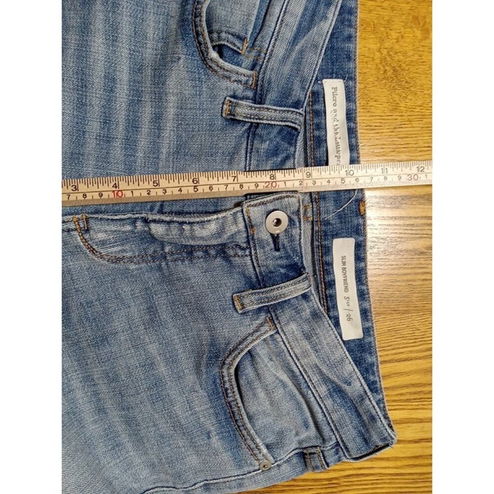 PILCRO And The Letterpress Womens Jeans 26 BLUE SLIM BOYFRIEND Preowned - Picture 8 of 12